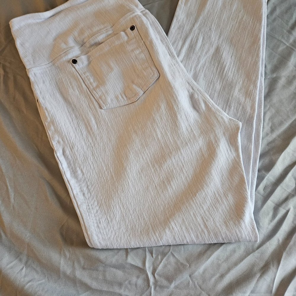 Ruby Ribbon White Pull On Stretch Denim With Tumm… - image 2